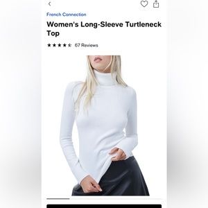 French Connection Women's Long-Sleeve Turtleneck Sweater
